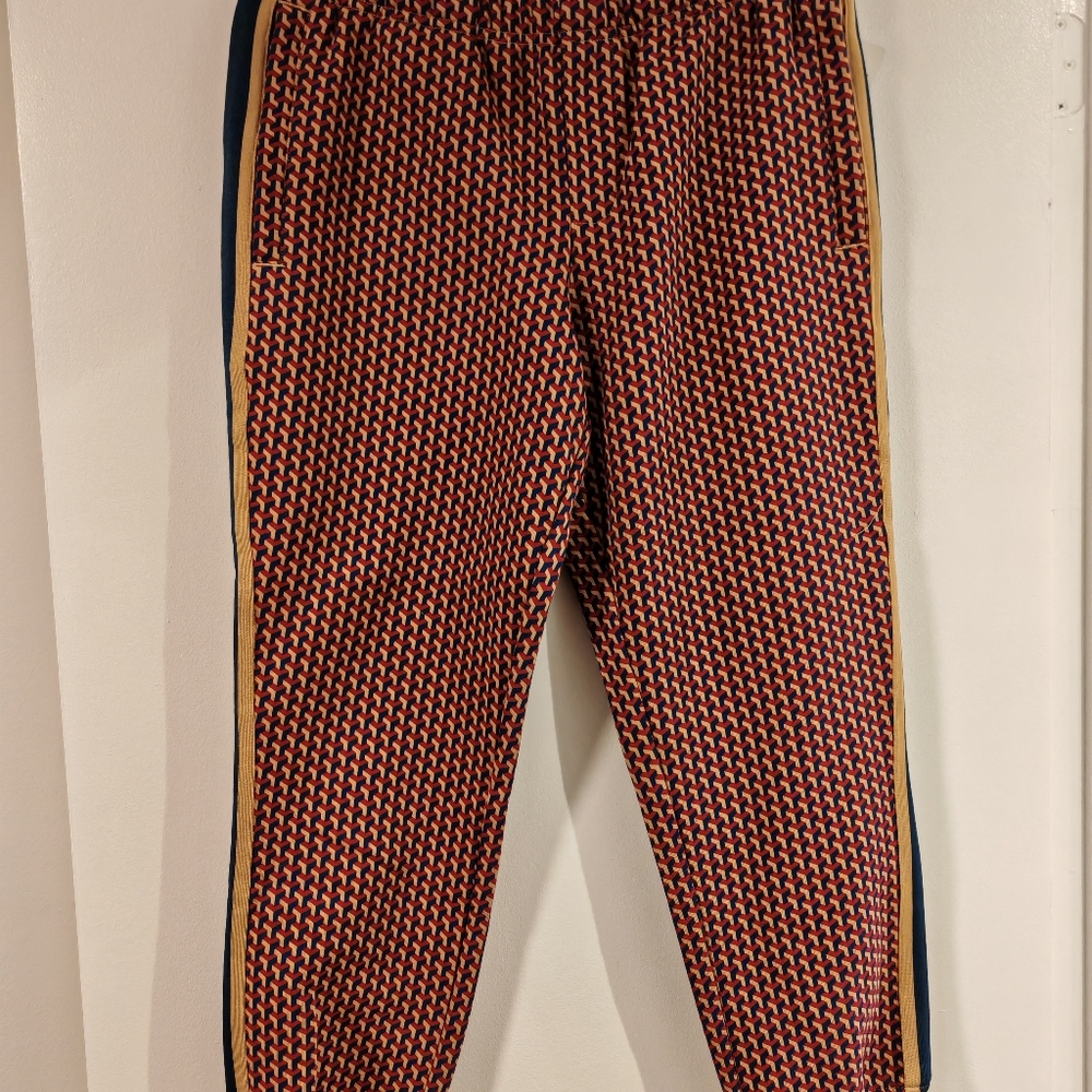 SIMONS LE31 Abstract Print Organic Cotton Fleece Joggers - UNISEX